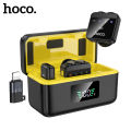 [24 Giờ Tàu] HOco L17 Gốc 100% Dual-Mic Micro dây chuyền không dây kỹ thuật số Microphone (IP/type-C) Với hộp sạc Cho Vlogging phát trực tiếp Plug-Play. 