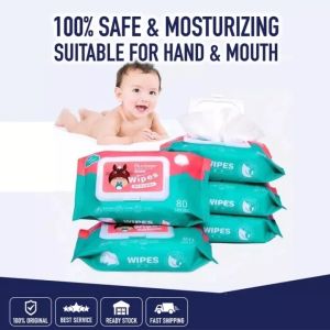 Direct Supplier Runbeier Organic Baby Wipes: 80 Pulls per Pack (Non-Alcohol Wet Wipes)