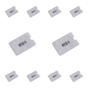 COLOO 10pcs Aluminium Foil Anti RFID Card Holder Reader Lock NFC Blocking ID Card Box Elegant Anti Theft NFC Blocking Case Female/Male