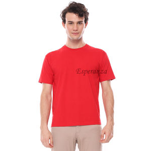 Esperanza Kaos Polos T-Shirt Cotton Merah Indonesia Pria Wanita Katun 20s