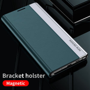 For Huawei Honor 70 Honor70 Leather Plating Flip Phone Case Bracket Shockproof Casing Protection Stand Back Cover