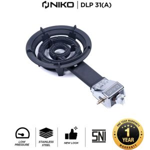 Niko DLP31A Kompor Gas Cor Komersial Mawar Mata Seribu 1 Tungku Teknologi Double Ring Burner