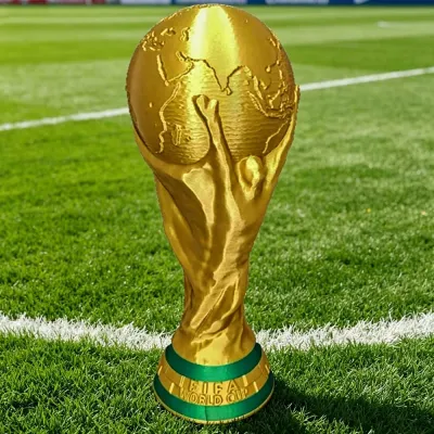 Fifa World Cup Trophy Replica Football Soccer Fans Award Gold Gift
