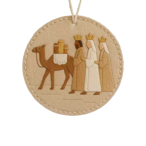 Christmass trang trí jesusss thêu tay vải lanh và cotton vải phim hoạt hình christmass cảnh christmass thủ công mỹ nghệ christmass cây trang trí nội thất