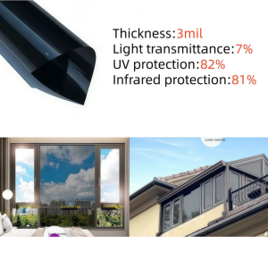 Window Film Anti UV One Way Mirror Privacy Film Insulation Sticker Tinted Mirror Glass Sticker