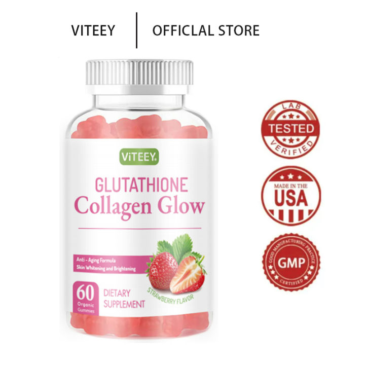 VITEEY Glutathione Collagen Glow Whitening Skin Gluta Collagen With ...