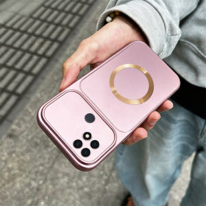 Case For Oppo A15 A15S A35 New Multi-Color Paint 3D Pattern Magnetic Suction Ring Anti Drop Phone