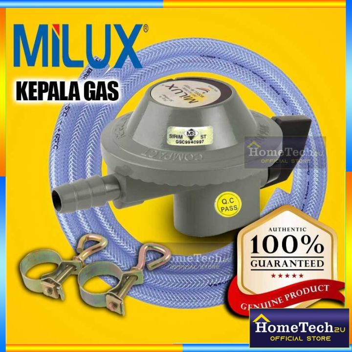 Original MILUX Low Pressure Gas Regulator M-168F (Sirim Approved)-LGP ...