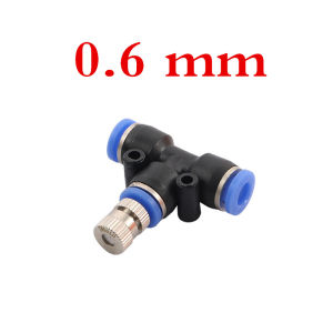 10Set Mist Nozzle 6mm T-Slip-Lock Connector 0.1 to 0.8mm Low pressure System Kit 6mm Atomization Misting Fog Nozzles with 6mm Quick Access Tee Connector Garden Landscaping Irrigation Sprayers