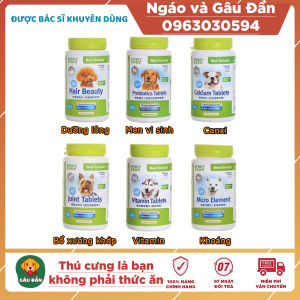 Viên bổ sung dinh dưỡng canxi - khoáng - vitamin - dưỡng lông cho chó mèo (1 hộp)
