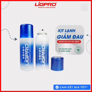 Bình Xịt lạnh giảm đau khi vận động LIGPRO 160ml - giảm đau nhanh do thể thao đau mỏi vai gáy tê bì chân tay