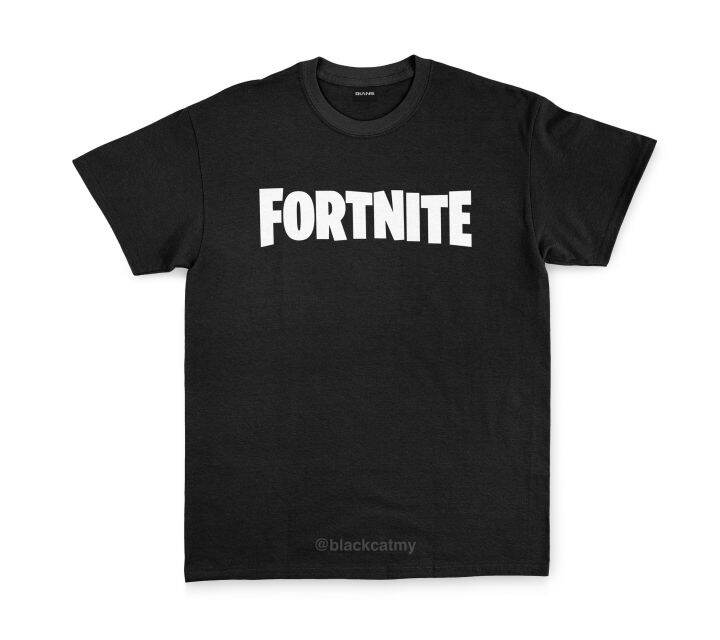 Fortnite Logo Black T-Shirt | Lazada