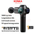 【SG Stock】KONKA 99Speed Massage Gun 8 Massage Head LCD Touch Fascia Gun Large Capacity Battery Deep muscle massage 康佳筋膜枪. 