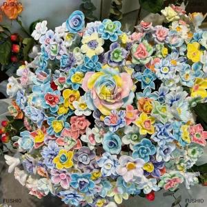[COD] FUSHI0 Hoa gốm jingdezhen hoa mô phỏng thủ công nhiệt độ cao cuộc sống vĩnh cửu trang trí hoa quà tặng sáng tạo nhà furn