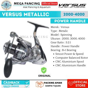 Reel Pancing Versus Metallic 1000 2000 3000 4000 6000 Power Handle Japan Material Spool Metal Besi Full Murah Kuat Murah