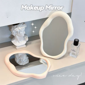 Irregular Shaped Vanity Mirror Dressing Table Mirror Nordic Mirror Wall Portable Foldable Makeup Mirror Cermin Solek 镜子