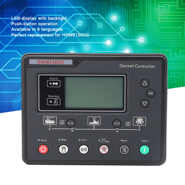 Generator Control Panel Genset Controller Lcd Display Genset Industry 