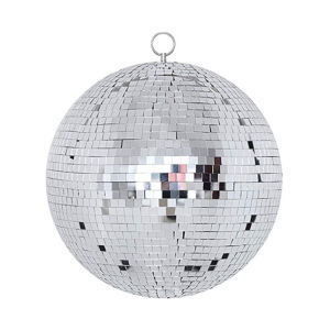 Glass Mirror Disco Ball Stage Light Mirror Disco Ball Wedding Party Christmas Ornament Decoration Rotating Sliver 10CM 15CM 20CM