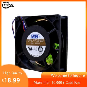 130mm 13cm Fan for AVC Data1338B8U 130X130X38mm DC 48V 0.5A 4-Wire Server Chassis Fan