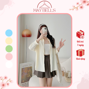 Áo Sơ Mi Nữ Tay Dài Form Rộng Ulzzang Lụa Cát Kiểu Hàn Basic Vàng Pastel Trend Lưu Diệc PhiSơ Mi Nữ Khoác Kiểu Nàng Thơ
