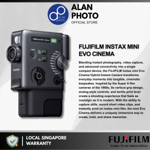 FUJIFILM instax mini Evo Cinema Hybrid Instant Camera | Fujifilm Singapore Warranty + Freegifts