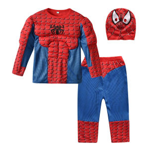 Hero Cosplay Costume Boy Kids Clothes Muscle Suit Halloween Carnival Birthday Party