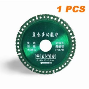 Heavy Duty 6 In 1 Diamond Cutting Disc Multi Function Dry Saw Blade For Metal Tile Marble Angle Grinder