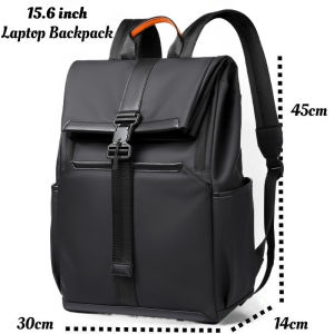 15.6inch Foldable Backpack Waterproof Laptop Rucksack Commute Bag For Men Lightweight Travel Bagpack