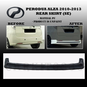 PERODUA ALZA 2010-2013 SE REAR BACK SKIRT DIFFUSER ORIGINAL SKIRT BODYKIT (MATERIAL PU)
