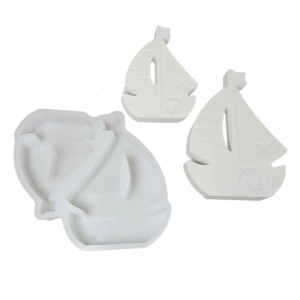 Sailing Ship Silicone Molds for Soap Gypsum Decoration Temperature Resistant Epoxy Resin Molds for Craft