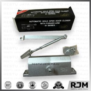 SES Door Closer Automatic 81 Silver Penutup Pintu Rumah Otomatis Hold Open  rj