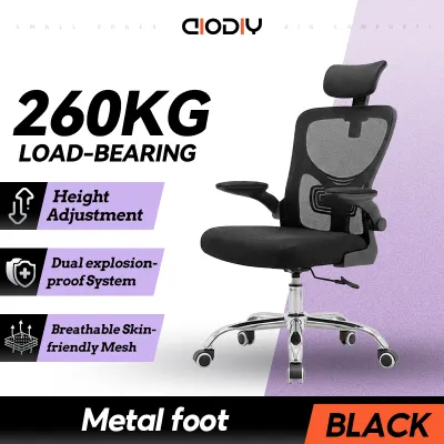 AIODIY Office chair Ergonomics Chair Mesh office ChairComputer Chair Gaming Chair HeadrestChair Tiltable High Back ComfortableMeeting Room adjustable height 360rotating with Adjustable Armrest Office Chair