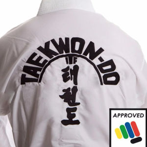 Traditional ITF Student Uniform White Taekwondo Uniform Kid Taekwondo Suit Dobok Clothes Long Sleeve Fitness Training