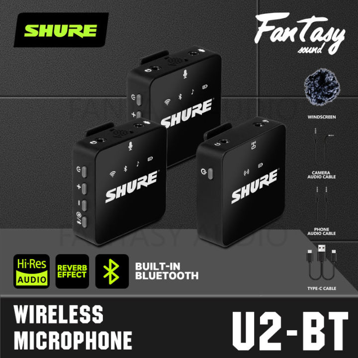 SHURE U1 BT U2 BT Bluetooth wireless lavalier microphone 2.4G