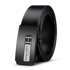 Genuine leather automatic buckle all-match belt