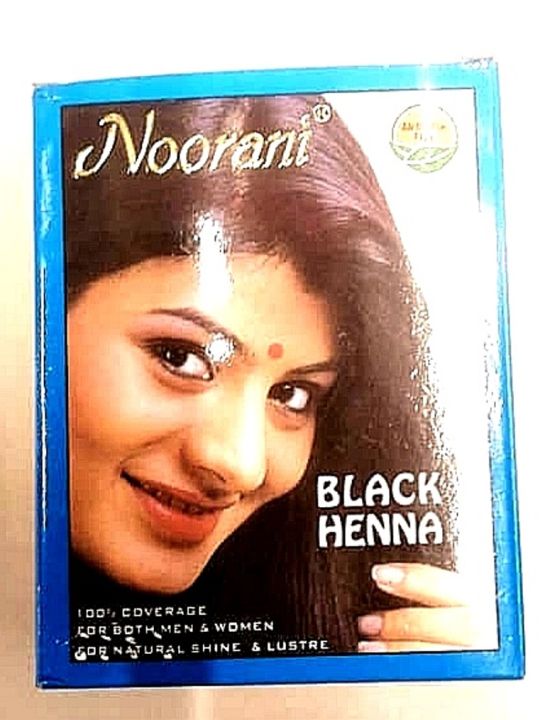 NOORANI BLACK Henna Hair Dye Inai Rambut 1 Box (10g x 6 sachets ...