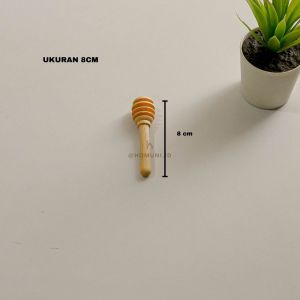 Honey Dipper/ Sendok Madu Kayu Pinus Estetik 8 cm 10 cm 12 cm 16 cm/ Foto Property