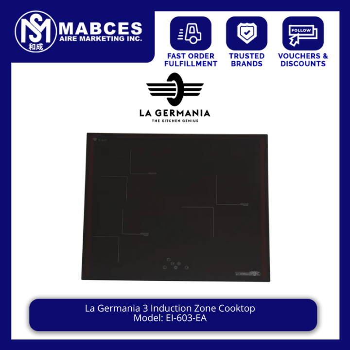 La Germania 3 Induction Zone Cooktop EI603EA Lazada PH