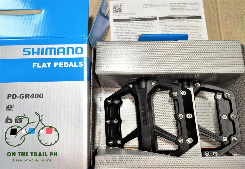 SHIMANO GR400 Flat Platform MTB Bike Pedals Pedal Black PD