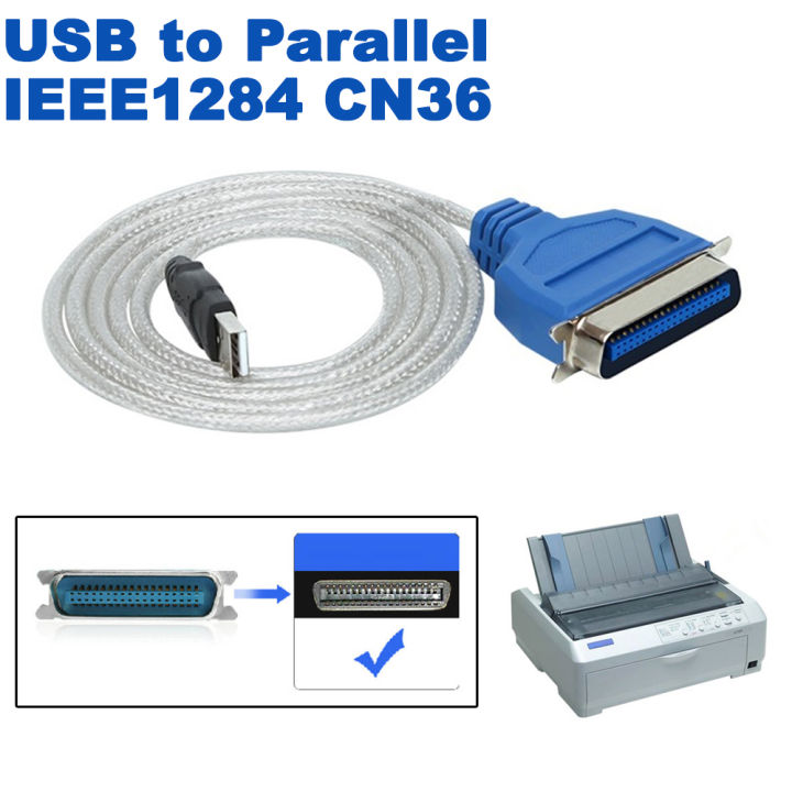 สาย USB to Parallel Port USB to IEEE1284 CN36 Printer Cable Adapter ...