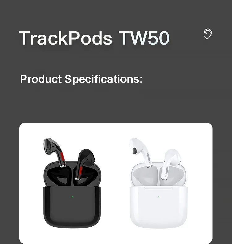 Lenovo Thinkplus TrackPods TW50 TWS Wireless Headset Bluetooth