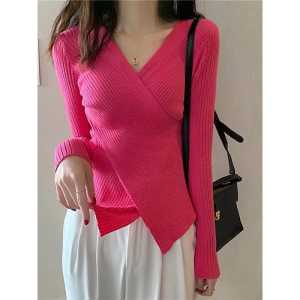 JISSO KNIT SILANG / ATASAN RAJUT WANITA MODEL TERBARU KEKINIAN / ATASAN BLOUS WANITA ALA KOREA