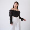 Gwen Sabrina Top / Blouse / Korean Top. 
