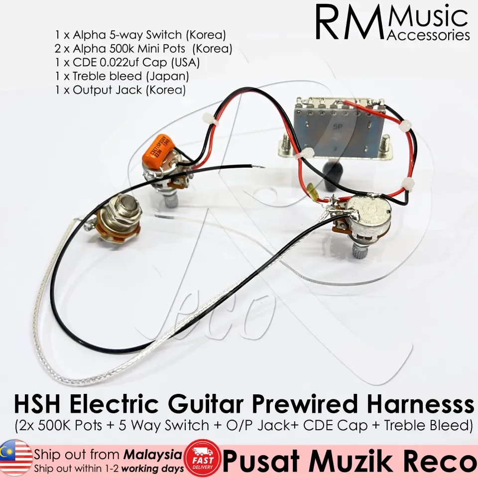 Electric guitar online wiring harness