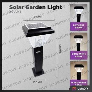 <SOLAR>3 COLOUR SOLAR LED GARDEN LIGHT OUTDOOR BOLLARD LIGHT