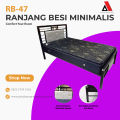 Ranjang Besi Minimalis |Dipan Besi |Rangka Tempat Tidur Springbed 120. 