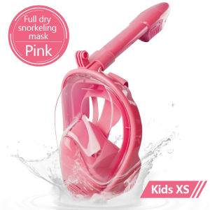 Original Professional Easy Breath Dry Diving Full Face Mask Swimming Goggles for Underwater Go pro Gopro Camera Scuba Snorkeling Equipment with Adult Gear Snorkel Goggle Set Free snorkling freediving tempered glass gaggles water kids diver snorkle Youth