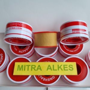 DERMA Plast ZINC 2.5cm x 4.5m ONEHEALTH. Dermaplast Zinc Oxide 25 cm x 45 m - Seperti Chilli Plast. Plester Roll Kain Medis ONE HEALTH.