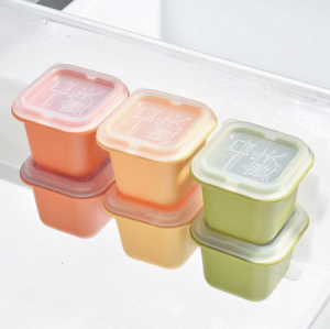 Quick freezing easy demolding covered ice storage box Home ice cube mold homemade complementary food ice tray single square ice making box