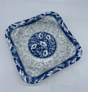 Loose Item 8" MEI ZHI CHI SQUARE RUYI PLATE/PINGGAN LAUK SQUARE MANGKUK KACA